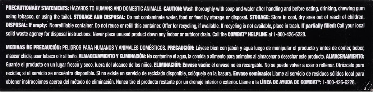 Combat Max 12 Month Roach Killing Bait, Small Roaches, Kill Nest, 18 Count | Child-resistant, fast-acting fipronil formula, nest destroyer, mess-free, no vapor, fumes or odor, kills entire infestation - Image 9