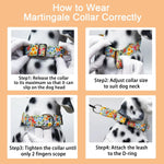 Martingale collar hardware details for dog training