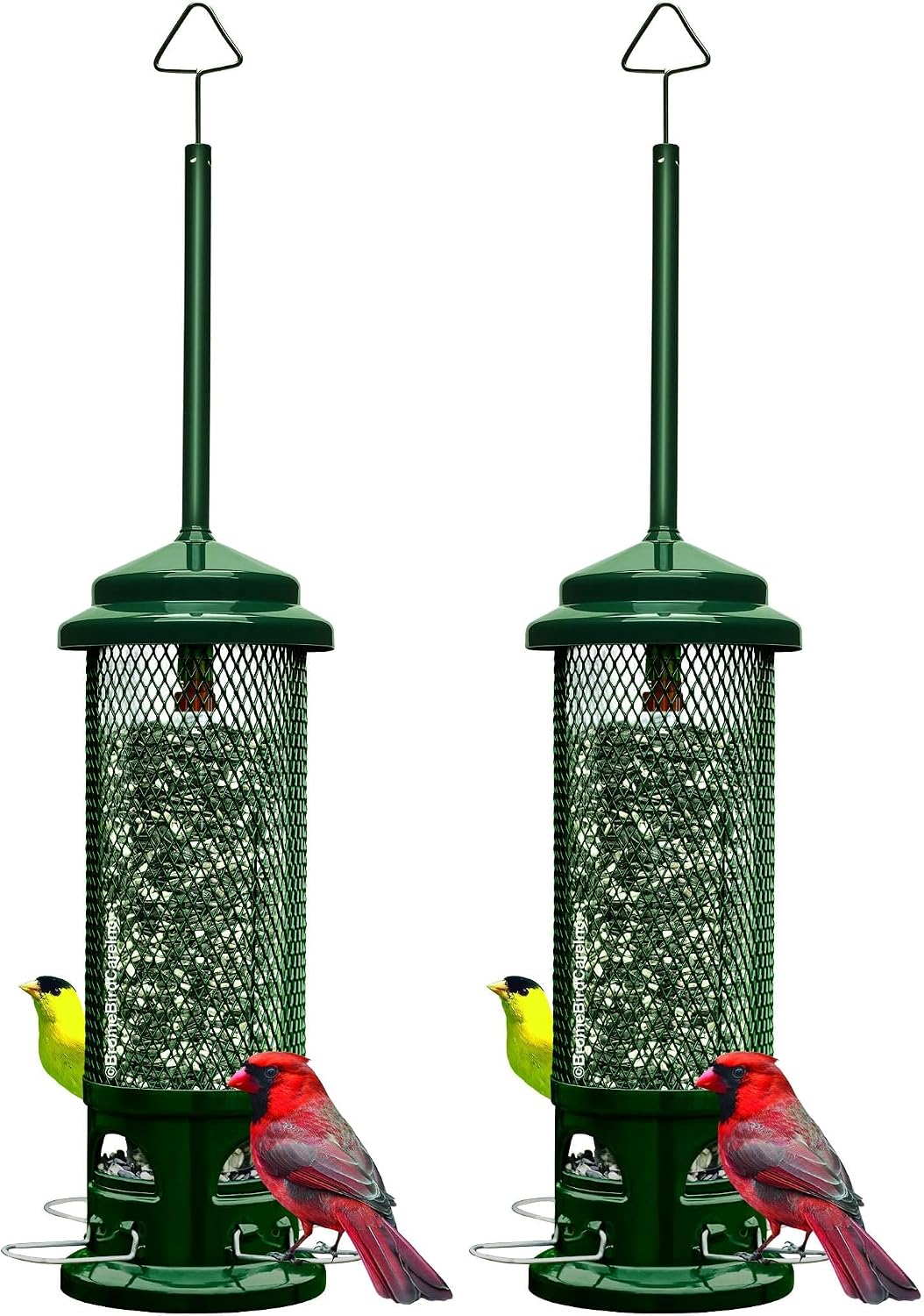 Squirrel Buster Legacy Squirrel-Proof Bird Feeder for Wild Birds - 4 Metal Removable Perches, 2.6 lb Seed Capacity, Chew-Proof Design, Easy to Clean, Green | Four removable metal perches, chew-proof construction, tool-free cleaning - Image 10