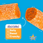 Side angle of Atkinson Chick O Stick bulk package highlighting gluten free and vegan labels