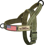 Forestpaw No Pull Dog Harness with Large Handle,Slip on Reflective Vest with Quick Release Buckle,Comfortable Flannel Lining for Medium Large Dogs Walking Training (Includes 3 Patches),Brown L - Image 13