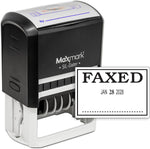 MaxMark Large Self-Inking Rubber Date Office Stamp with Received Phrase & Date - Blue/Red Ink, 12-Year Band - Style 5 - Image 10