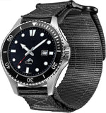 DAVILANE watch band angled view showing stitching and hardware