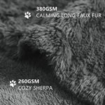 Close up shot of the thick internal waterproof layer of the Gogobunny calming dog blanket.