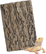 PINVNBY Reptile Terrarium Cork Background, Bearded Dragon Tank Bark Backdrop Wall Decor with Artificial Moss for Gecko Lizard Tortoise Frog Chameleon(4 Pack) - Image 11
