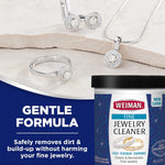 Weiman Fine Jewelry Cleaner jar top angle view with cap
