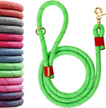 Nylon Rope Dog Leash, Blue, 5 FT - 3/5" | Reflective, Handmade Braided, Heavy Duty, For Medium Large Dogs - Image 13