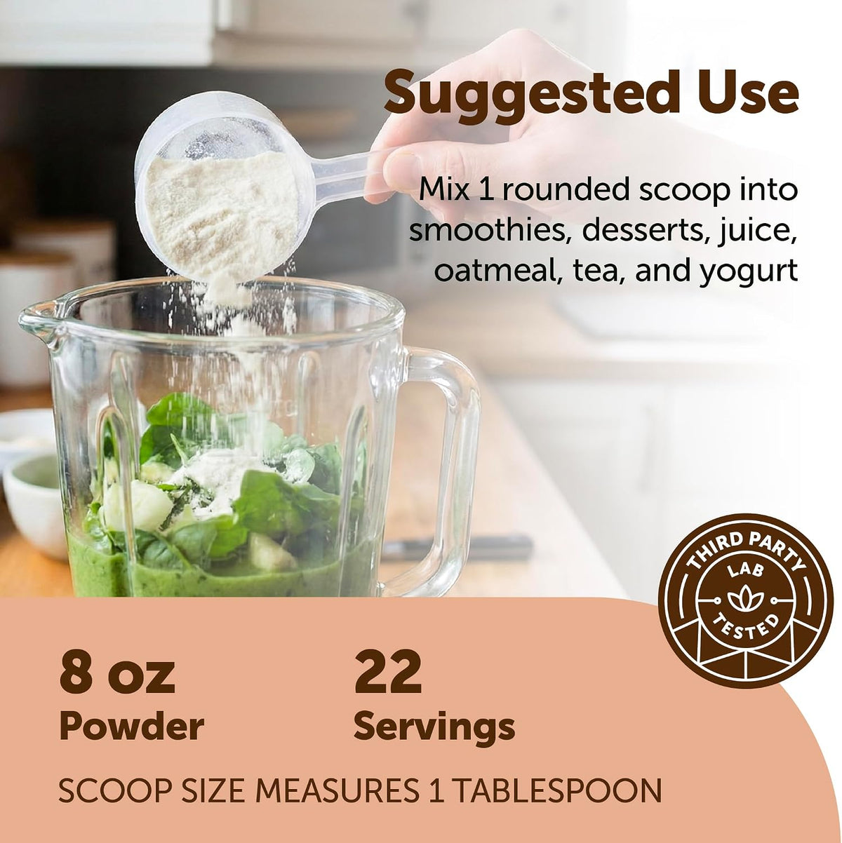 Micro Ingredients organic MCT powder scoop demonstration