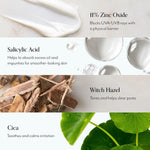 Swatches of the universal sheer tint from Bliss Block Star sunscreen.