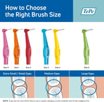 TePe angled brush pack of six with protective cap