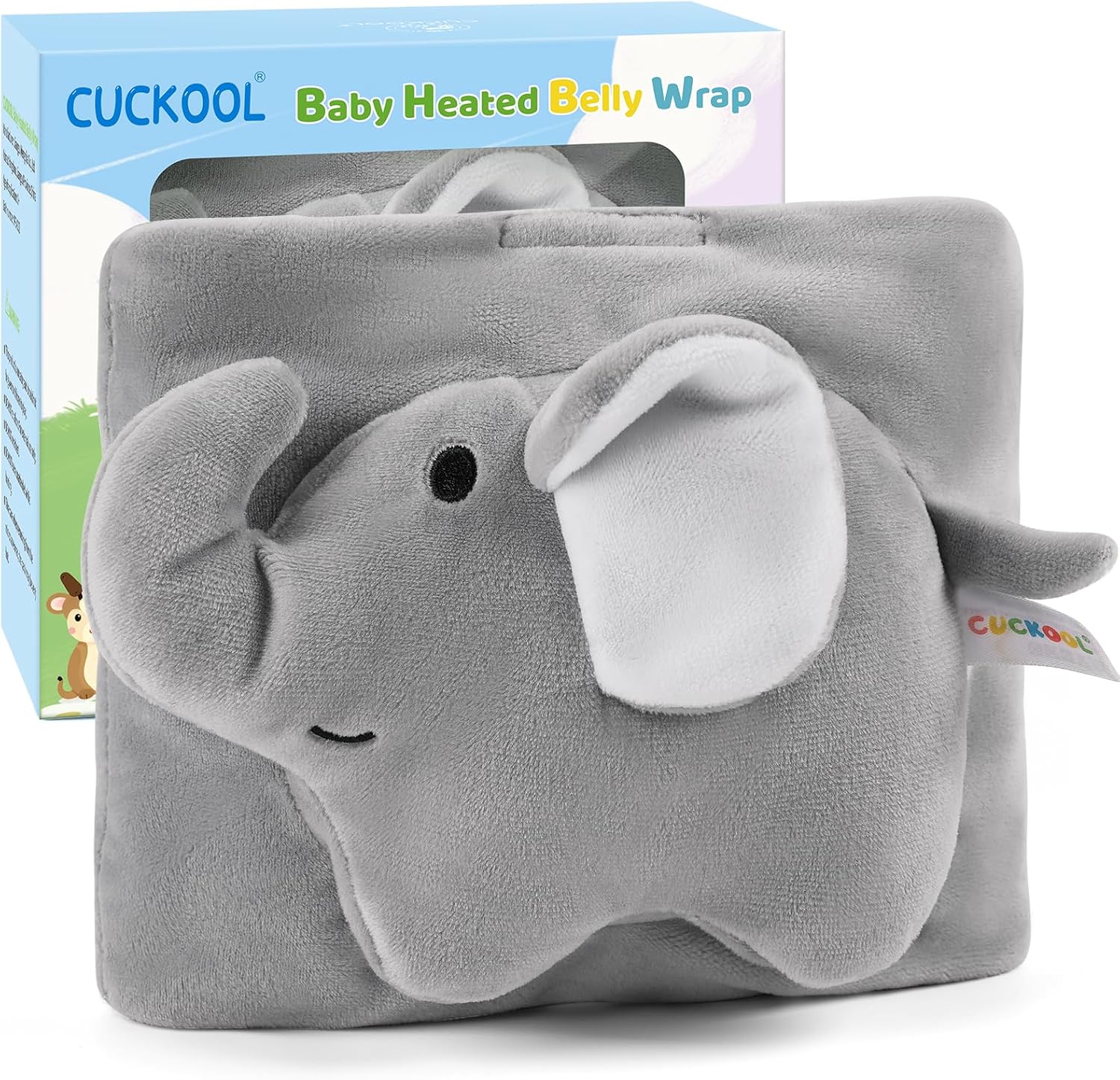 Cuckool baby colic and gas relief heated tummy wrap front view