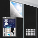 T Legend portable blackout curtains front view showing full window coverage