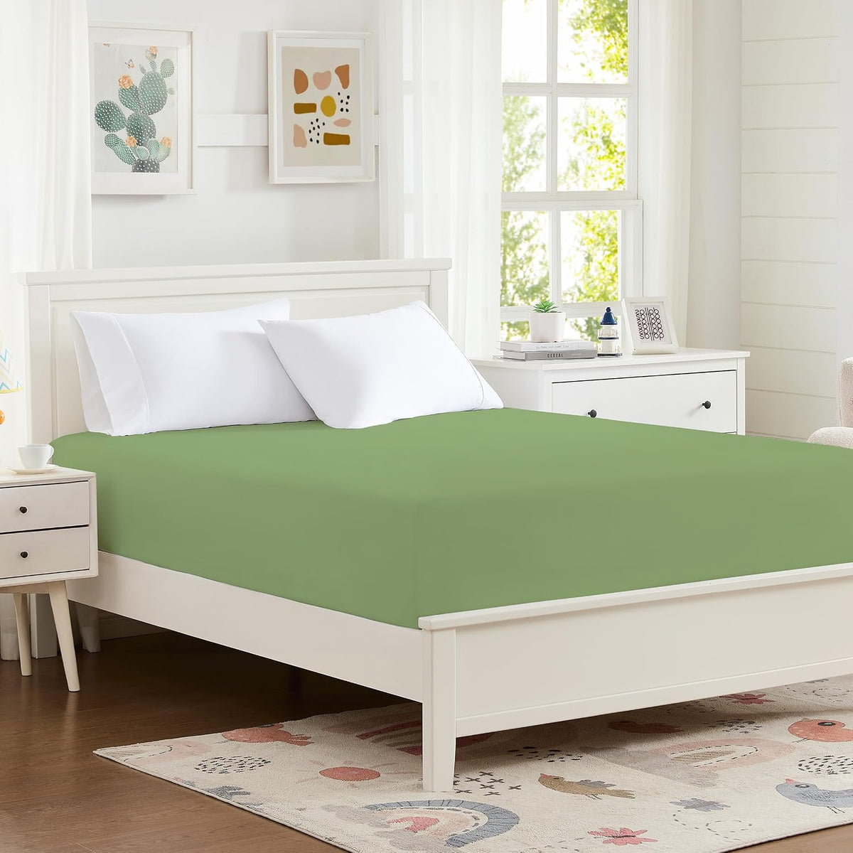 Hotella Twin XL Size Fitted Sheet Only,14" Deep Pocket White Bed Sheet | 100% Microfiber Soft Hotel Quality,Matress Protector for Home ,Machine Washable and Non-Fade, Fit for 6"to 14"Matress - Image 13