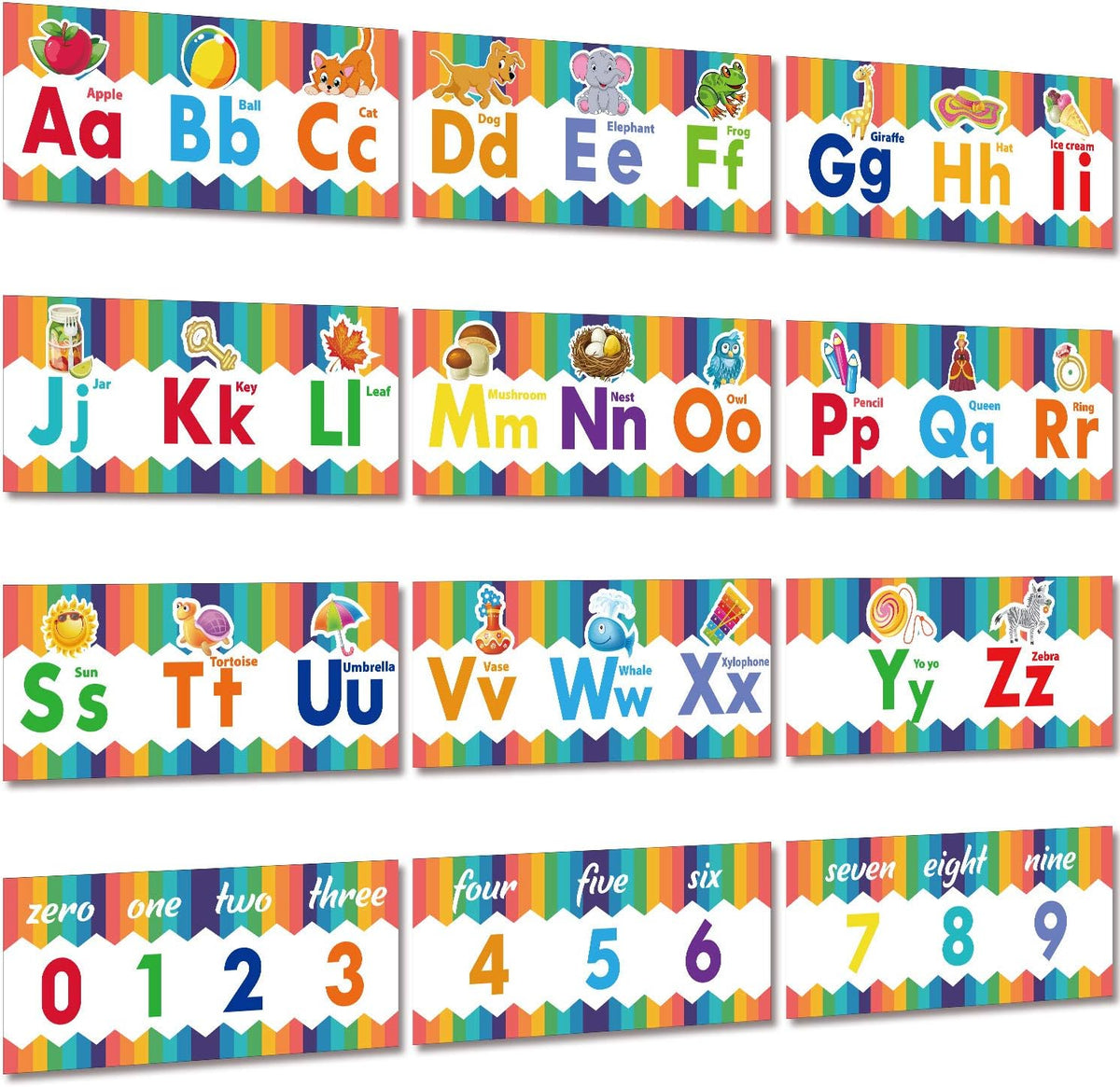 Outus Alphabet Line Bulletin Board Set front view educational classroom decor