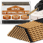 Tondiamo 50 Pieces Drywall Router Drill Bits front view storage case