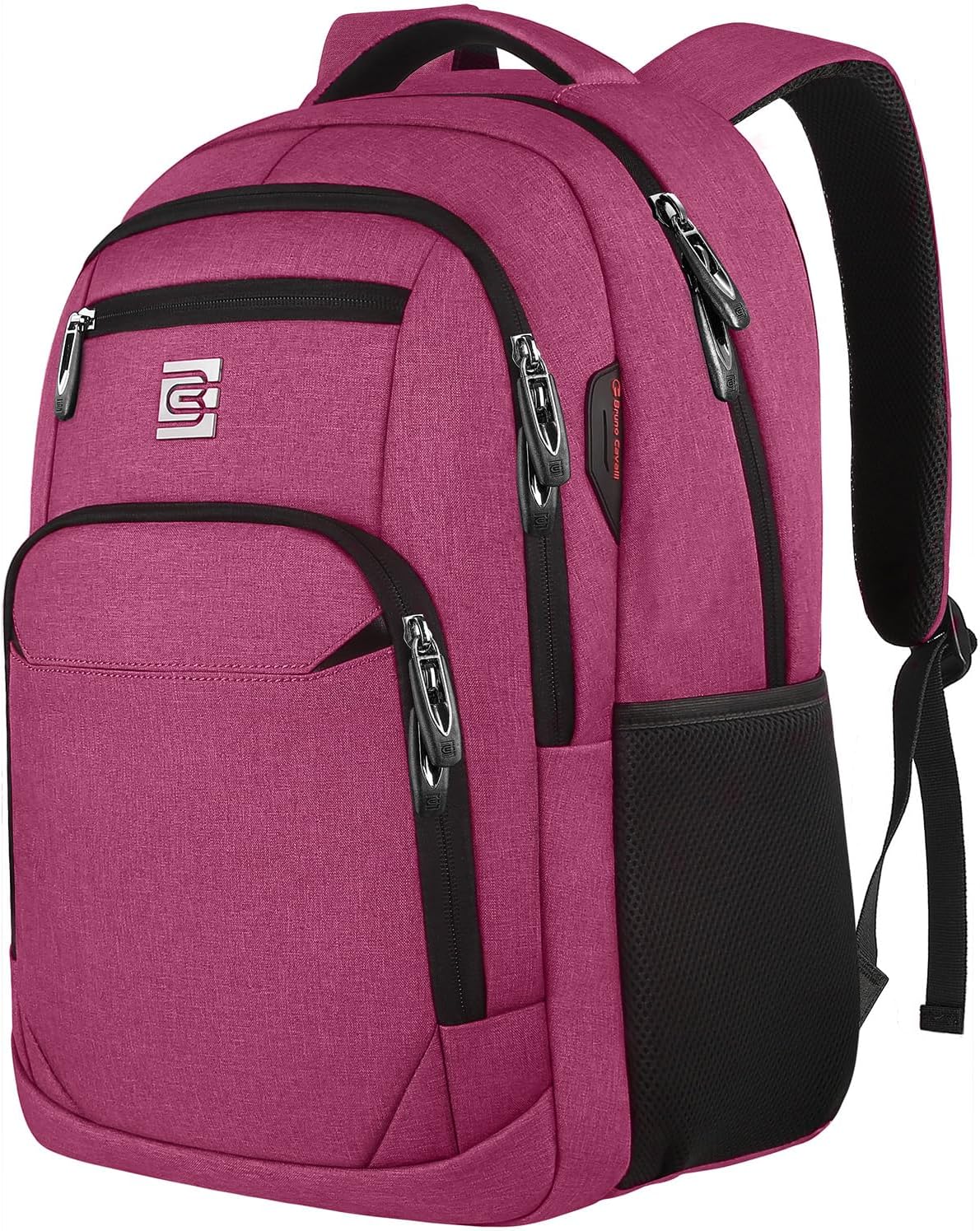 Laptop Backpack,Business Travel Anti Theft Slim College Backpack | Water Resistant Durable Computer Bag Gift for Women & Men Fits 15.6 Inch Laptop and Notebook - Light Pink - Image 12