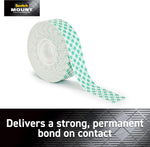 Scotch-Mount mounting tape packaging showing dimensions and usage