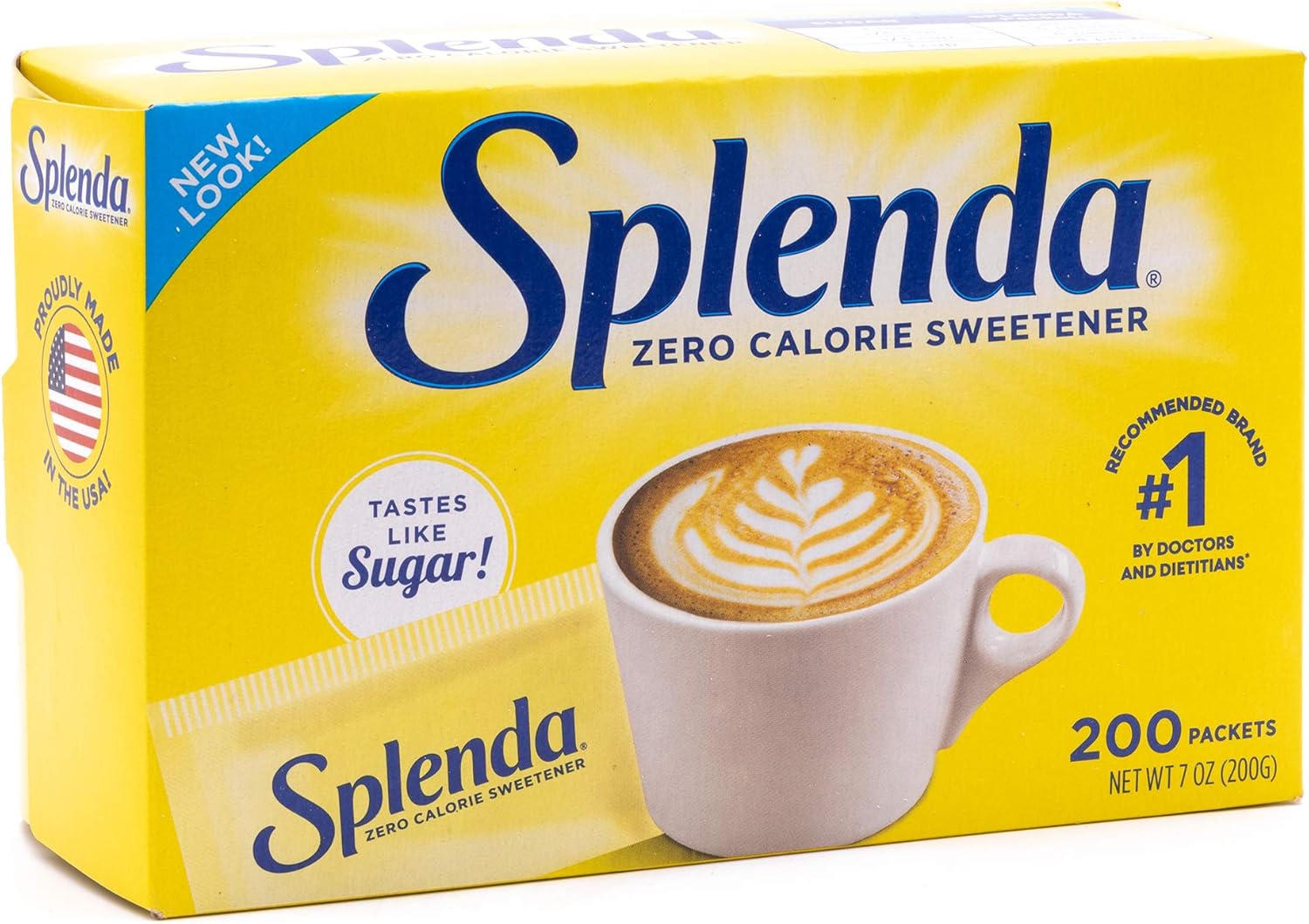 Splenda No Calorie Sweetener 200 Packets - Image 1