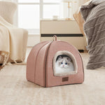 WINDRACING Cat Bed for Indoor Cats - Cat Cave Beds Cat House Cat Tent with Removable Washable Cushioned Pillow, Soft Kitten beds,Cat Beds & Furniture, for Small and Medium Pet Bed - Image 9