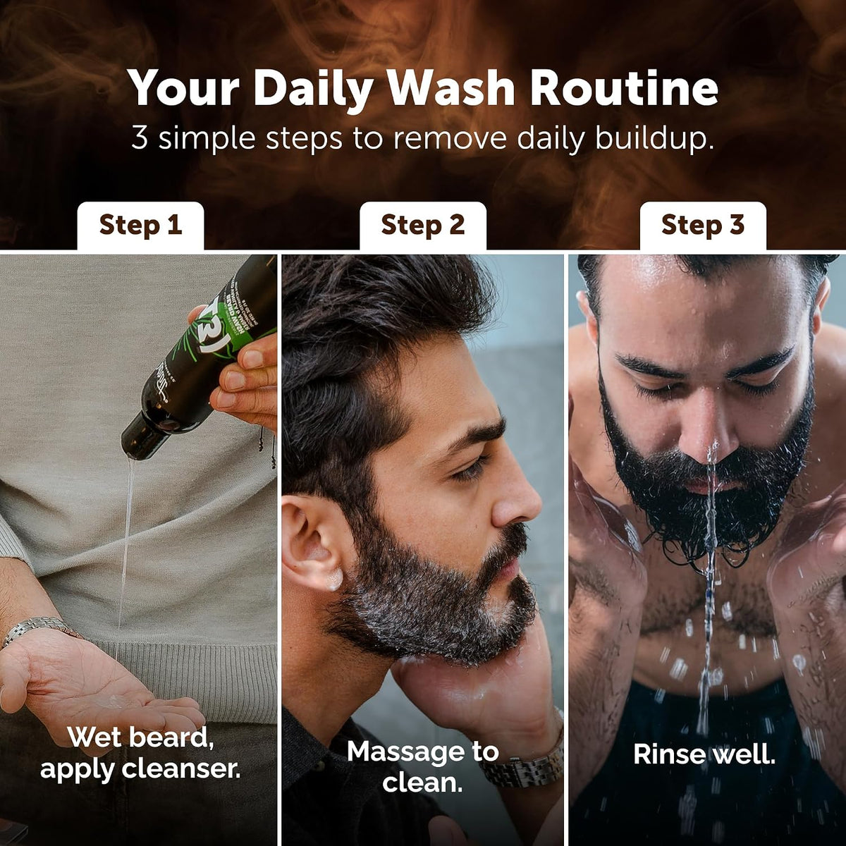 Detroit Grooming Co. men grooming beard wash texture shot