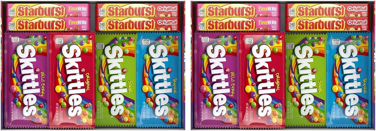 SKITTLES and STARBURST Chewy Candy Assortment Bulk Box, Road Trip Snacks and Movie Nights, 62.79 oz (30 Count) - Image 10