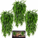 HERCOCCI 2 Pack Reptile Plants, Terrarium Hanging Plants Vines Artificial Leaves Habitat Decorations with Suction Cup for Bearded Dragon Hermit Crab Lizard Snake Geckos Chameleon - Image 9