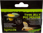Komodo Twin Pot Jelly Holder black acrylic design