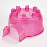 Kaytee mini igloo placed inside a small pet wire cage habitat