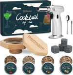 BohoJoc cocktail smoker kit front view with wood infuser and torch