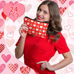 Abbylike cosmetic zipper pouches assorted romantic patterns