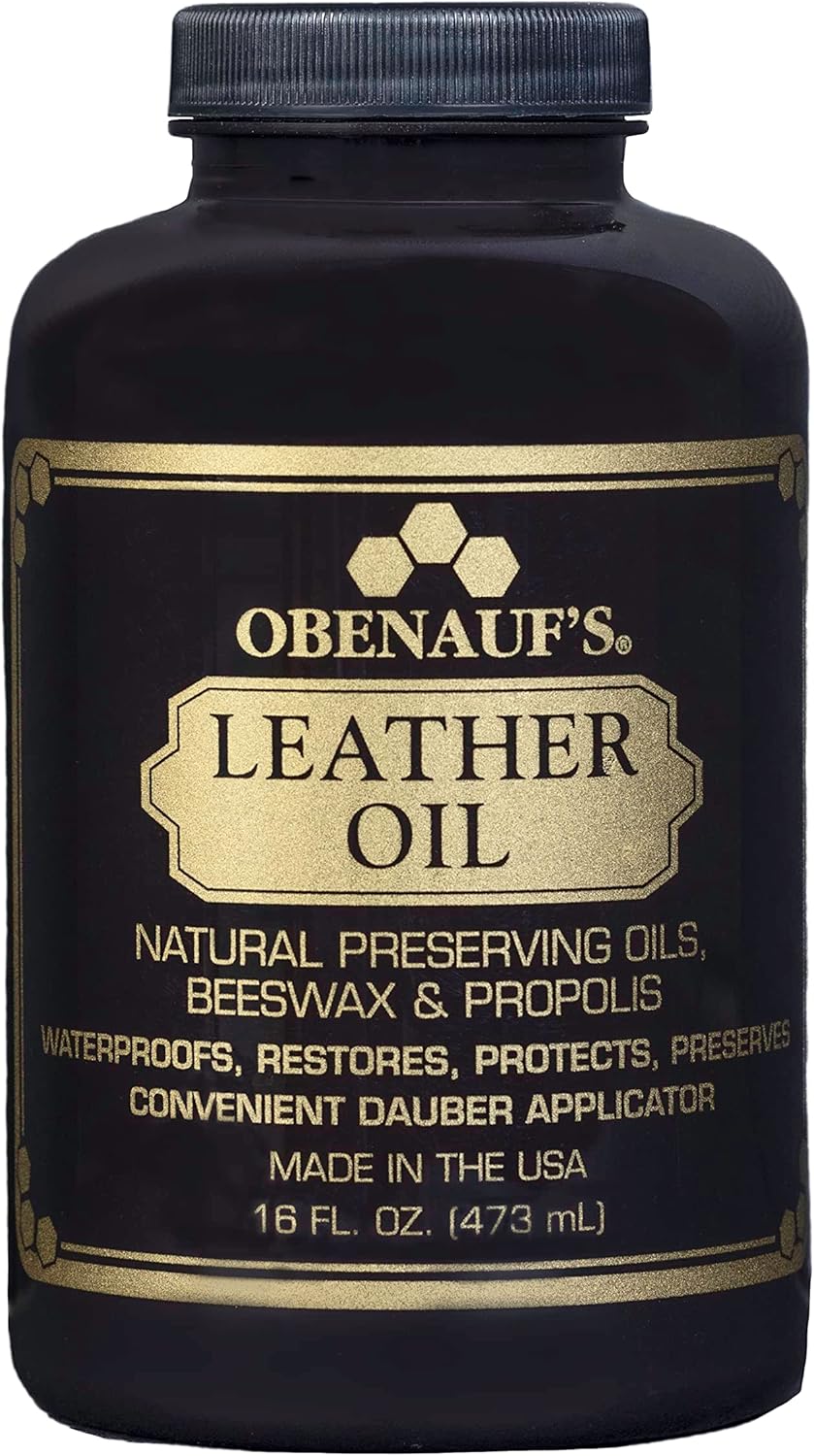Obenauf's Leather Conditioner Oil 16 Ounces front view premium boot restoration