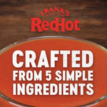 Frank's RedHot original sauce poured on wings