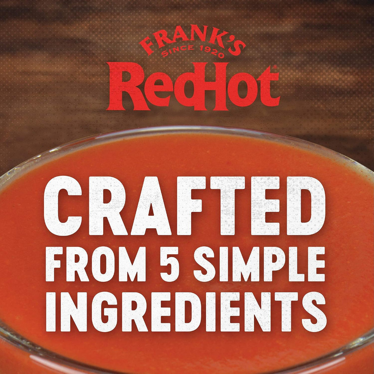 Frank's RedHot original sauce poured on wings