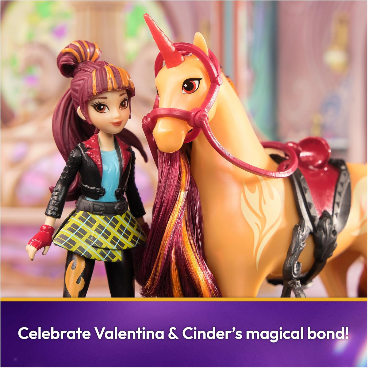 Unicorn Academy Valentina and Cinder riding accessories
