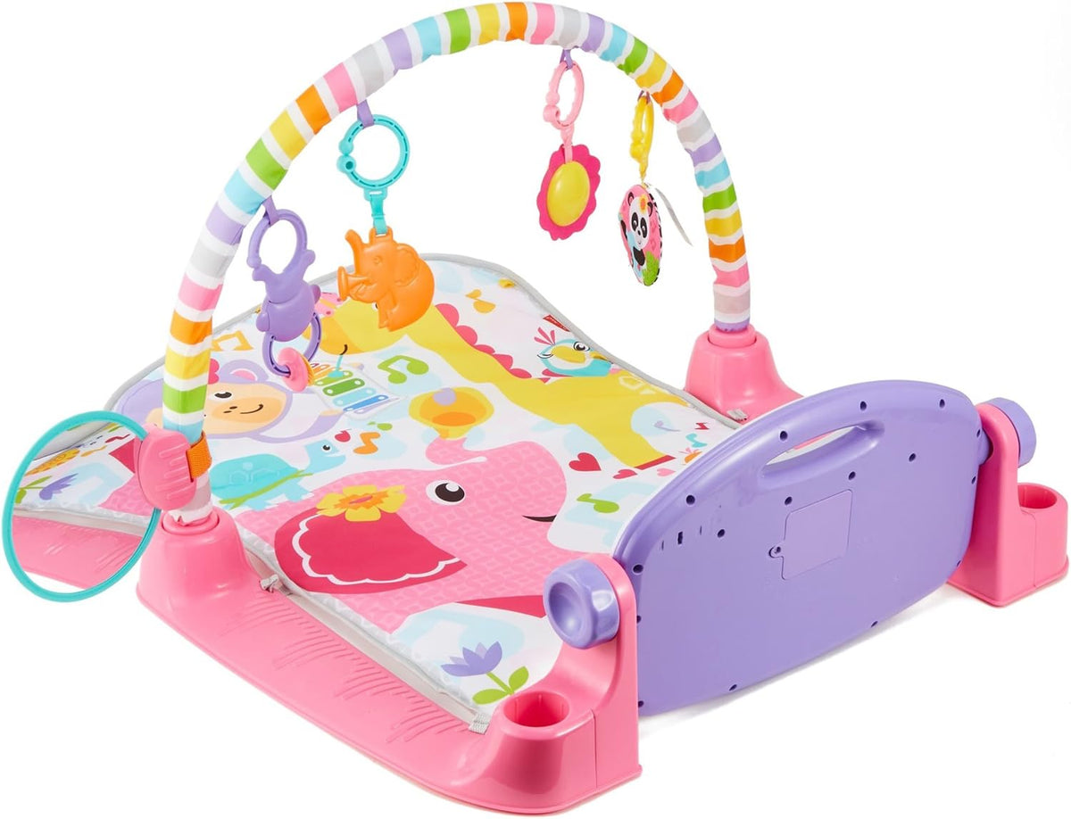 Fisher-Price Baby Gift Set Deluxe Kick & Play Piano Gym & Maracas, Playmat & Musical Toy with Smart Stages Learning Content Plus 2 Rattles [Amazon Exclusive] - Image 11
