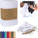 Ruvanti flour sack towels front view in white