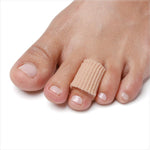 NatraCure Gel Toe Protectors front view of 12 pack packaging.