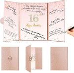 Crenics Sweet 16 Birthday Guest Book front cover design