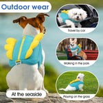 MORVIGIVE colorblock wing design pet harness pouch for small breeds