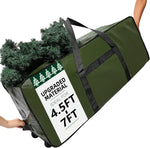 HOMEST Christmas Tree Storage Bag, Fits for 4.5-7 ft Xmas Artificials | Zippered Bag with Reinforced Carrying Handles and Wheels, Red (Bag Only) - Image 13