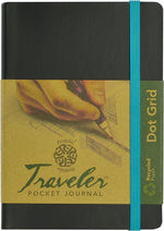 Pentalic 6 x 8" Pocket Dot Grid Traveler Journal, 160 Pages, Olive Green - Image 11