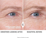 Charlotte Tilbury eye serum tube showing application method