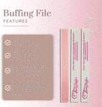 Tammy Taylor natural nail buffing file replacement strips pink cloth material