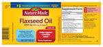 Nature Made omega-3 softgels size and texture display