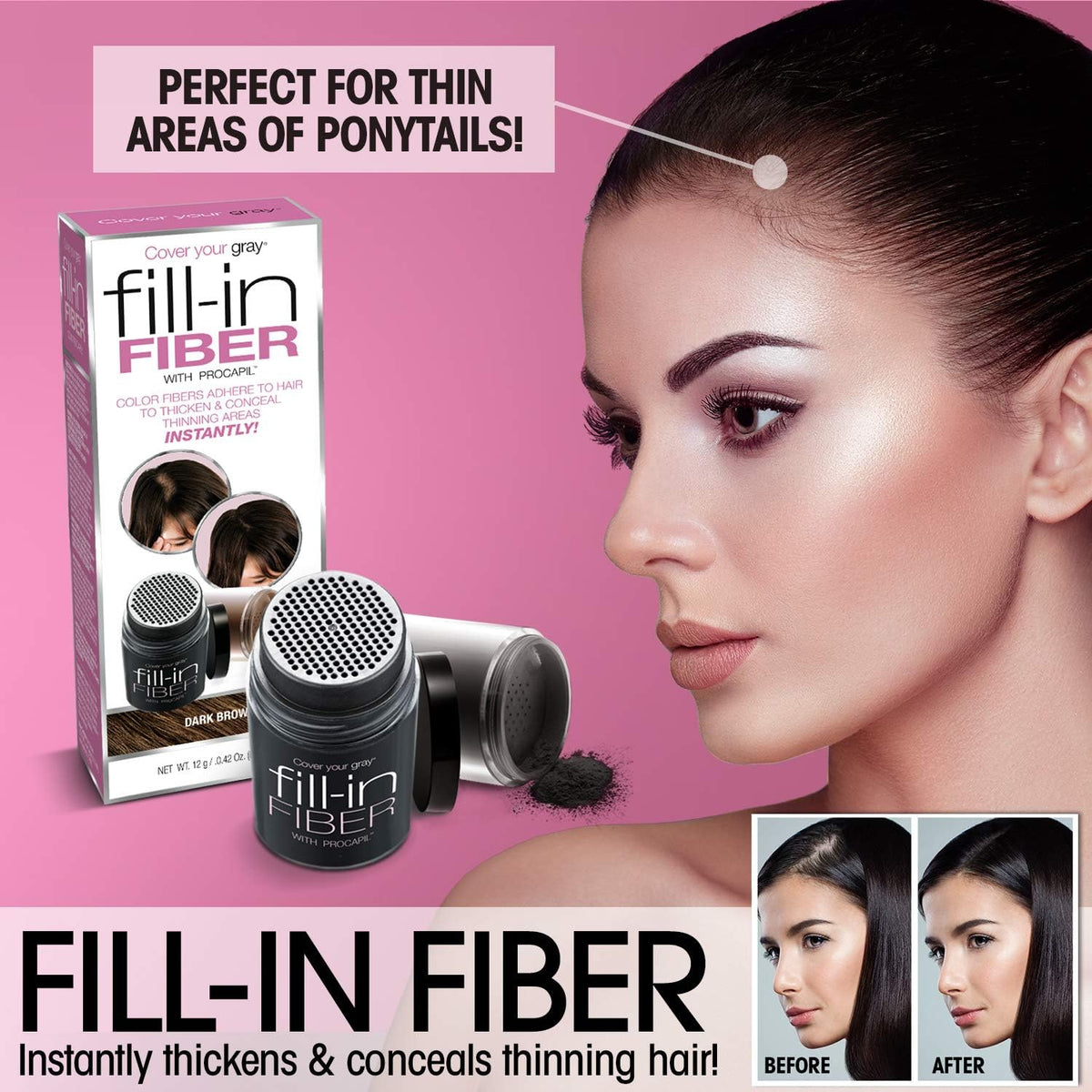Cover Your Gray Fill In Powder - Dark Brown - Image 8