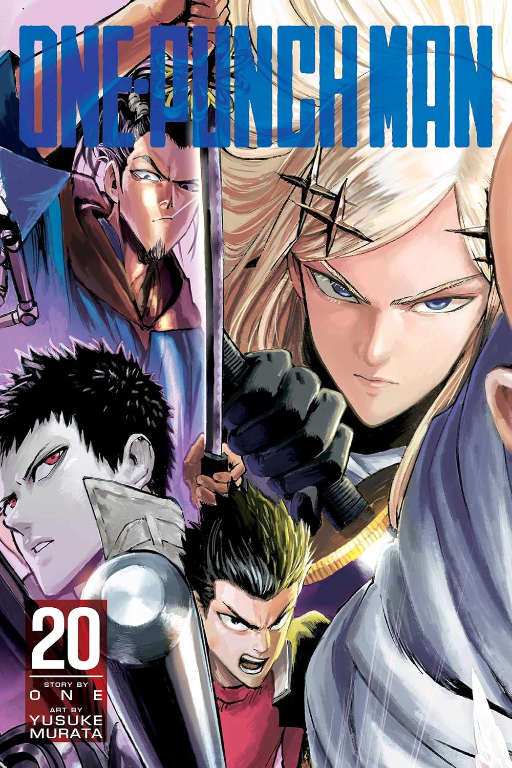Viz Media One-Punch Man Vol 20 paperback front cover showcasing character art and title.