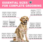 Gens professional pet grooming blade showing the 1.5 millimeter side profile