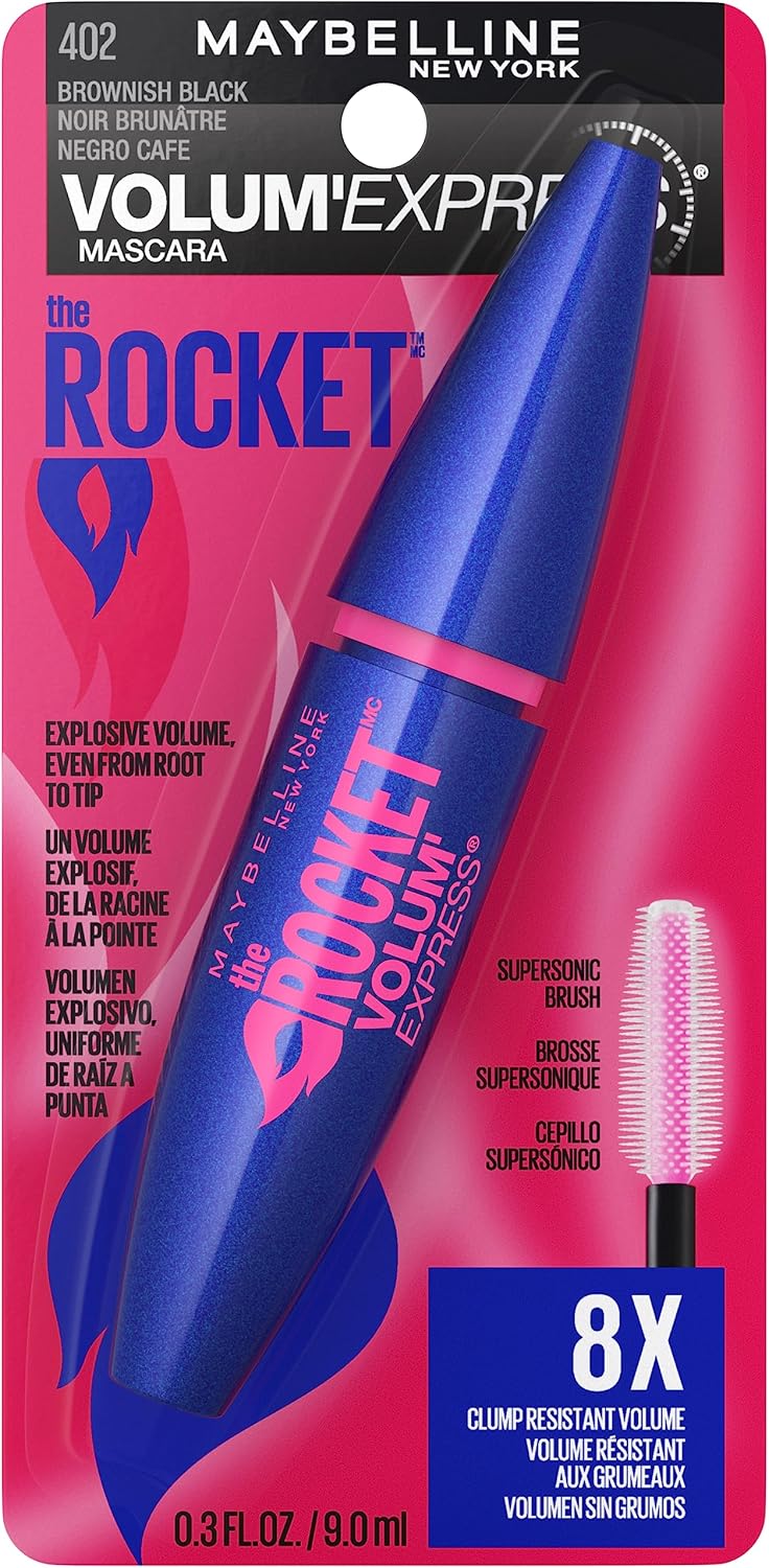 Maybelline New York Volum' Express The Rocket Washable Mascara, Brownish Black, 0.3 fl. oz. - Image 2