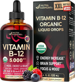 USDA Organic Vitamin B12 Sublingual Spray - Methylcobalamin 5000 mcg - 2 Oz | Vitamin B12 for Women & Men - Energy Boost, Focus & Brain Support - Bioavailable - Berry Flavor, Sugar-Free - 60-Day Supply - Image 10