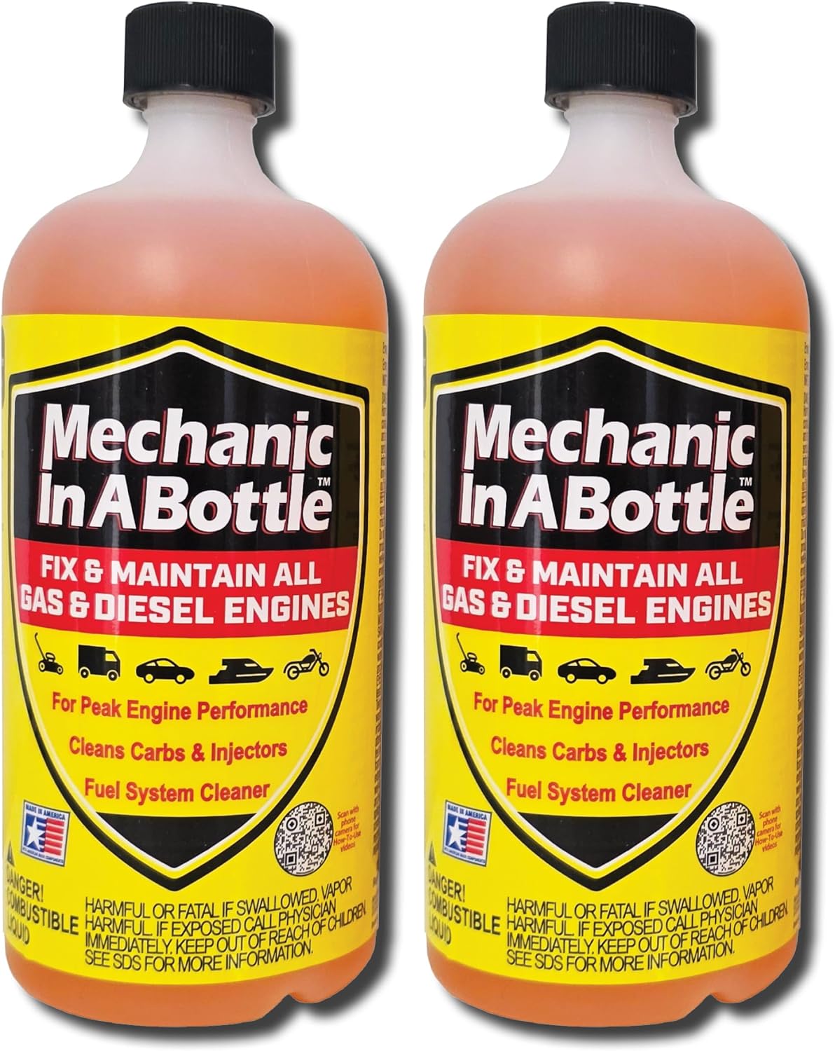 B3C Fuel Solutions Mechanic In A Bottle fuel system cleaner front view